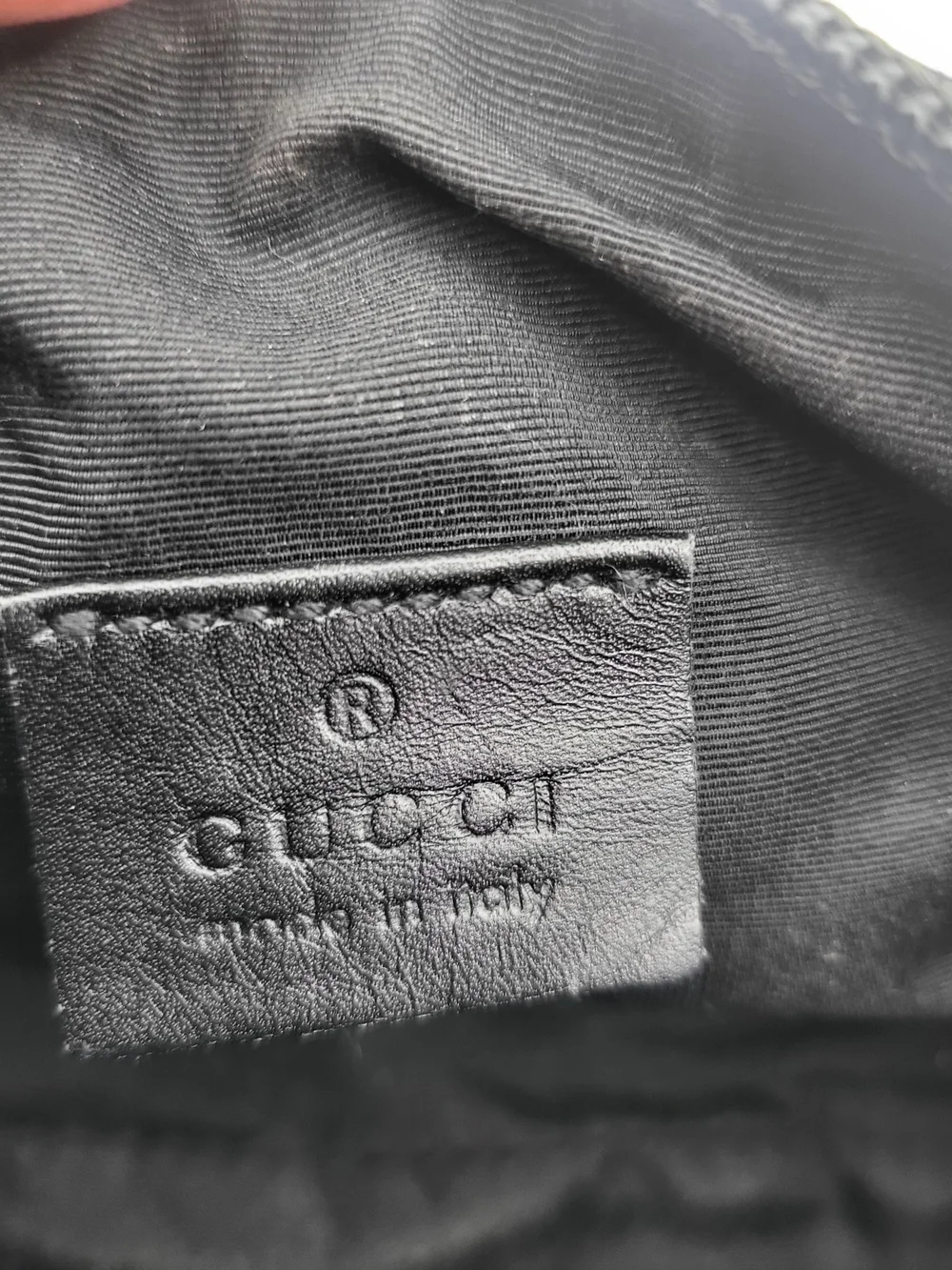Gucci GG Denim Canvas Small Cosmetic Toiletry Pouch..Authentic. Full Set....
